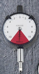 Mitutoyo - 1.6mm Range, 80-0-80 Dial Reading, 0.02mm Graduation Dial Drop Indicator - 2-1/8" Dial, 2mm Range per Revolution, 0.016mm Accuracy - Exact Tooling