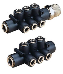 Norgren - 1/4" NPT Inlet x 1/4" NPT Outlet Heavy Duty In-Line Flow Control Valve - 5 to 230 psi, Needle Valve & Brass Material - Exact Tooling