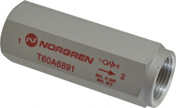 Norgren - 3/4" NPT High Flow Air Fuse - 0 to 232 psi, Shutoff Valve & Aluminum Material - Exact Tooling