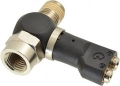 Norgren - 5/32" Tube x 1/4" NPTF Pressure Sensor Fitting Valve - 0 to 145 psi & Brass Material - Exact Tooling