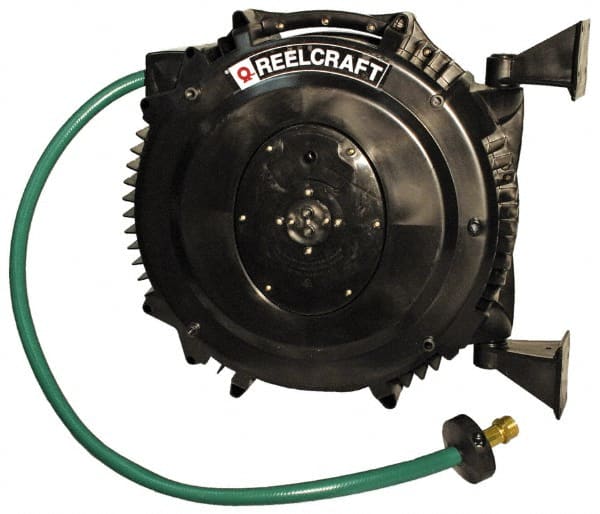 Reelcraft - 50' Spring Retractable Hose Reel - 125 psi, Hose Included - Exact Tooling