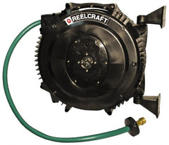 Reelcraft - 50' Spring Retractable Hose Reel - 125 psi, Hose Included - Exact Tooling