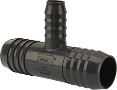 Value Collection - 1-1/4 x 1-1/4 x 3/4" Barb, Multiple Barbed Tube Reducing Tee - PVC, Male - Exact Tooling