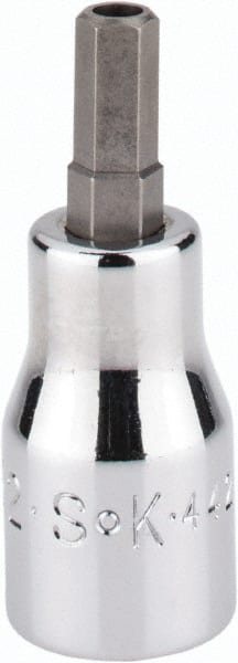 SK - 3/8" Drive, 7/32" Hex Bit Socket - 1-11/16" OAL, Tamper Resistant - Exact Tooling