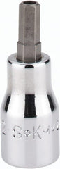 SK - 3/8" Drive, 7/32" Hex Bit Socket - 1-11/16" OAL, Tamper Resistant - Exact Tooling