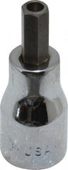 SK - 3/8" Drive, 1/4" Hex Bit Socket - 1-11/16" OAL, Tamper Resistant - Exact Tooling