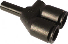 Legris - 1/4" Outside Diam, Nylon Push-to-Connect Tube Plug-In Y - 290 Max psi - Exact Tooling