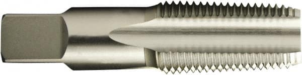 Vermont Tap & Die - 1 - 11-1/2 NPTF Thread, 5 Flute Standard Pipe Tap - 3-3/4" OAL, 1-3/4" Thread Length, 1-1/8" Shank Diam, Bright Finish, High Speed Steel - Exact Tooling