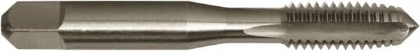 Vermont Tap & Die - 1-3/8 - 6 UNC 3/3B 4 Flute Bright Finish High Speed Steel Straight Flute Standard Hand Tap - Plug, Right Hand Thread, 6-1/16" OAL, 3" Thread Length, H4 Limit, Oversize - Exact Tooling