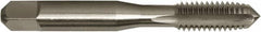 Vermont Tap & Die - 9/16-18 UNF 2/3B 4 Flute Bright Finish High Speed Steel Straight Flute Standard Hand Tap - Plug, Right Hand Thread, 3-19/32" OAL, 1-21/32" Thread Length, H3 Limit, Oversize - Exact Tooling