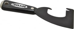 Hyde Tools - Stiff Carbon Steel 1-Edge Scraper - 3" Blade Width x 4-1/2" Blade Length, Nylon Handle - Exact Tooling