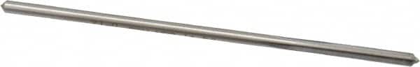 Interstate - 0.131" High Speed Steel 6 Flute Chucking Reamer - Straight Flute, 0.1275" Straight Shank - Exact Tooling
