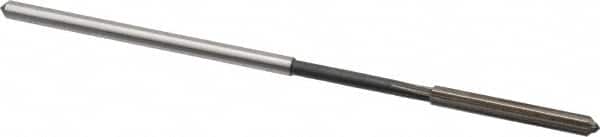 Interstate - 0.1325" High Speed Steel 6 Flute Chucking Reamer - Straight Flute, 0.1275" Straight Shank - Exact Tooling