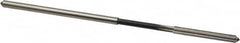 Interstate - 0.135" High Speed Steel 6 Flute Chucking Reamer - Straight Flute, 0.1275" Straight Shank - Exact Tooling