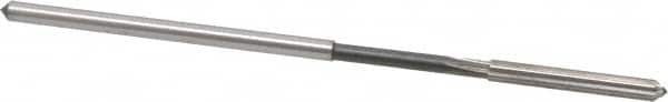 Interstate - 0.139" High Speed Steel 6 Flute Chucking Reamer - Straight Flute, 0.135" Straight Shank - Exact Tooling