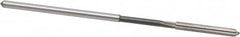 Interstate - 0.139" High Speed Steel 6 Flute Chucking Reamer - Straight Flute, 0.135" Straight Shank - Exact Tooling