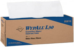 WypAll - L30 Dry General Purpose Wipes - Pop-Up, 9-3/4" x 16-3/8" Sheet Size, White - Exact Tooling