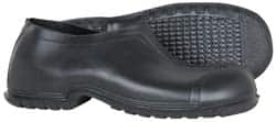 Dunlop Protective Footwear - Men's 10-11 Rain & Cold Resistant Overshoes - 4" High, Plain Toe, Nonslip & Cleated Sole, PVC Upper, Black - Exact Tooling
