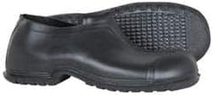 Dunlop Protective Footwear - Men's 10-11 Rain & Cold Resistant Overshoes - 4" High, Plain Toe, Nonslip & Cleated Sole, PVC Upper, Black - Exact Tooling