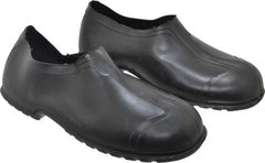 Dunlop Protective Footwear - Men's 14-15 Rain & Cold Resistant Overshoes - 4" High, Plain Toe, Nonslip & Cleated Sole, PVC Upper, Black - Exact Tooling