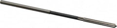 Interstate - 0.167" High Speed Steel 6 Flute Chucking Reamer - Straight Flute, 0.1595" Straight Shank - Exact Tooling