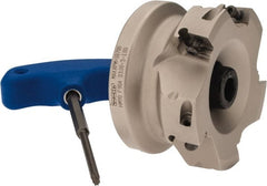 Iscar - 5 Inserts, 3" Cut Diam, 1" Arbor Diam, 0.56" Max Depth of Cut, Indexable Square-Shoulder Face Mill - 0/90° Lead Angle, 1-3/4" High, AD..1505.. & HM90 AD..1505.. Insert Compatibility, Series HM90 - Exact Tooling