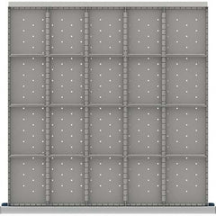LISTA - 20-Compartment Drawer Divider Layout for 3.15" High Drawers - Exact Tooling