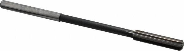Interstate - 0.334" High Speed Steel 6 Flute Chucking Reamer - Straight Flute, 0.2792" Straight Shank - Exact Tooling