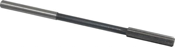 Interstate - 0.34" High Speed Steel 6 Flute Chucking Reamer - Straight Flute, 0.2792" Straight Shank - Exact Tooling