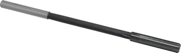 Interstate - 0.371" High Speed Steel 6 Flute Chucking Reamer - Straight Flute, 0.3105" Straight Shank - Exact Tooling