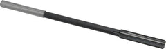 Interstate - 0.371" High Speed Steel 6 Flute Chucking Reamer - Straight Flute, 0.3105" Straight Shank - Exact Tooling