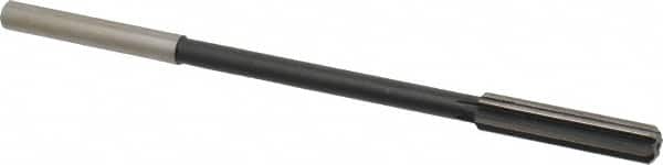 Interstate - 0.379" High Speed Steel 6 Flute Chucking Reamer - Straight Flute, 0.3105" Straight Shank - Exact Tooling