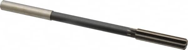 Interstate - 0.409" High Speed Steel 8 Flute Chucking Reamer - Straight Flute, 0.373" Straight Shank - Exact Tooling