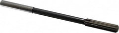 Interstate - 0.43" High Speed Steel 8 Flute Chucking Reamer - Straight Flute, 0.373" Straight Shank - Exact Tooling