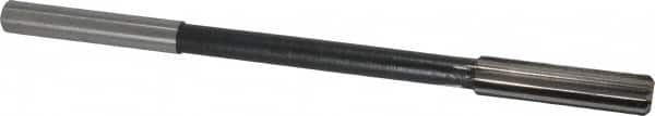 Interstate - 0.433" High Speed Steel 8 Flute Chucking Reamer - Straight Flute, 0.373" Straight Shank - Exact Tooling