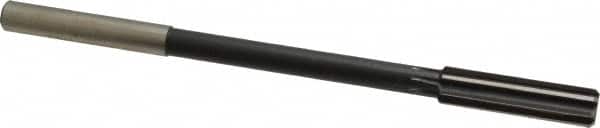 Interstate - 0.46" High Speed Steel 8 Flute Chucking Reamer - Straight Flute, 0.373" Straight Shank - Exact Tooling