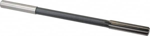 Interstate - 0.474" High Speed Steel 8 Flute Chucking Reamer - Straight Flute, 0.4355" Straight Shank - Exact Tooling