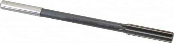 Interstate - 1/2" High Speed Steel 8 Flute Chucking Reamer - Straight Flute, 0.4355" Straight Shank - Exact Tooling