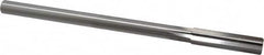 Interstate - 1/2" High Speed Steel 8 Flute Chucking Reamer - Straight Flute, 0.4355" Straight Shank - Exact Tooling