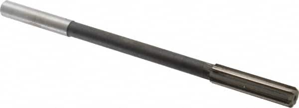 Interstate - 0.505" High Speed Steel 8 Flute Chucking Reamer - Exact Tooling