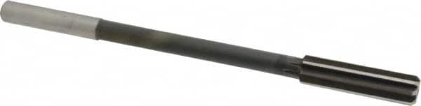 Interstate - 0.561" High Speed Steel 8 Flute Chucking Reamer - Straight Flute, 0.4355" Straight Shank - Exact Tooling