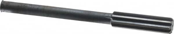 Interstate - 0.579" High Speed Steel 8 Flute Chucking Reamer - Straight Flute, 0.4355" Straight Shank - Exact Tooling
