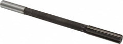 Interstate - 0.611" High Speed Steel 8 Flute Chucking Reamer - Straight Flute, 9/16" Straight Shank - Exact Tooling
