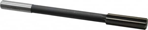 Interstate - 11/16" High Speed Steel 8 Flute Chucking Reamer - Straight Flute, 9/16" Straight Shank - Exact Tooling