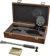 SPI - 0.7 to 1-1/2", 5" Deep, Electronic Bore Gage - Up to 0.00025" Accuracy, 0.001mm Resolution, Data Output, Includes Indicator - Exact Tooling