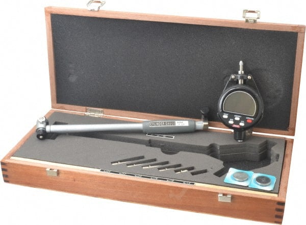 SPI - 1.4 to 2.4", 6" Deep, Electronic Bore Gage - Up to 0.00025" Accuracy, 0.001mm Resolution, Data Output, Includes Indicator - Exact Tooling