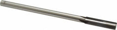Made in USA - 0.4355" Carbide-Tipped 4 Flute Chucking Reamer - Straight Flute, 3/8" Straight Shank, 1-3/4" Flute Length, 7" OAL - Exact Tooling