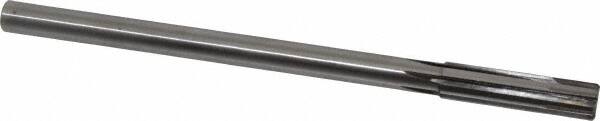 Made in USA - 1/2" Carbide-Tipped 6 Flute Chucking Reamer - Straight Flute, 7/16" Straight Shank, 2" Flute Length, 8" OAL - Exact Tooling