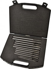 Made in USA - 0.1865" to 0.501", Chucking Reamer Set - Straight Flute, Right Hand Cut, 12 Pieces - Exact Tooling