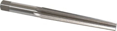 Interstate - 1/2" Small End, 0.682" Large End, 5/8" Shank, 4-3/8" Flute, Brown and Sharpe Taper Reamer #6 - Exact Tooling